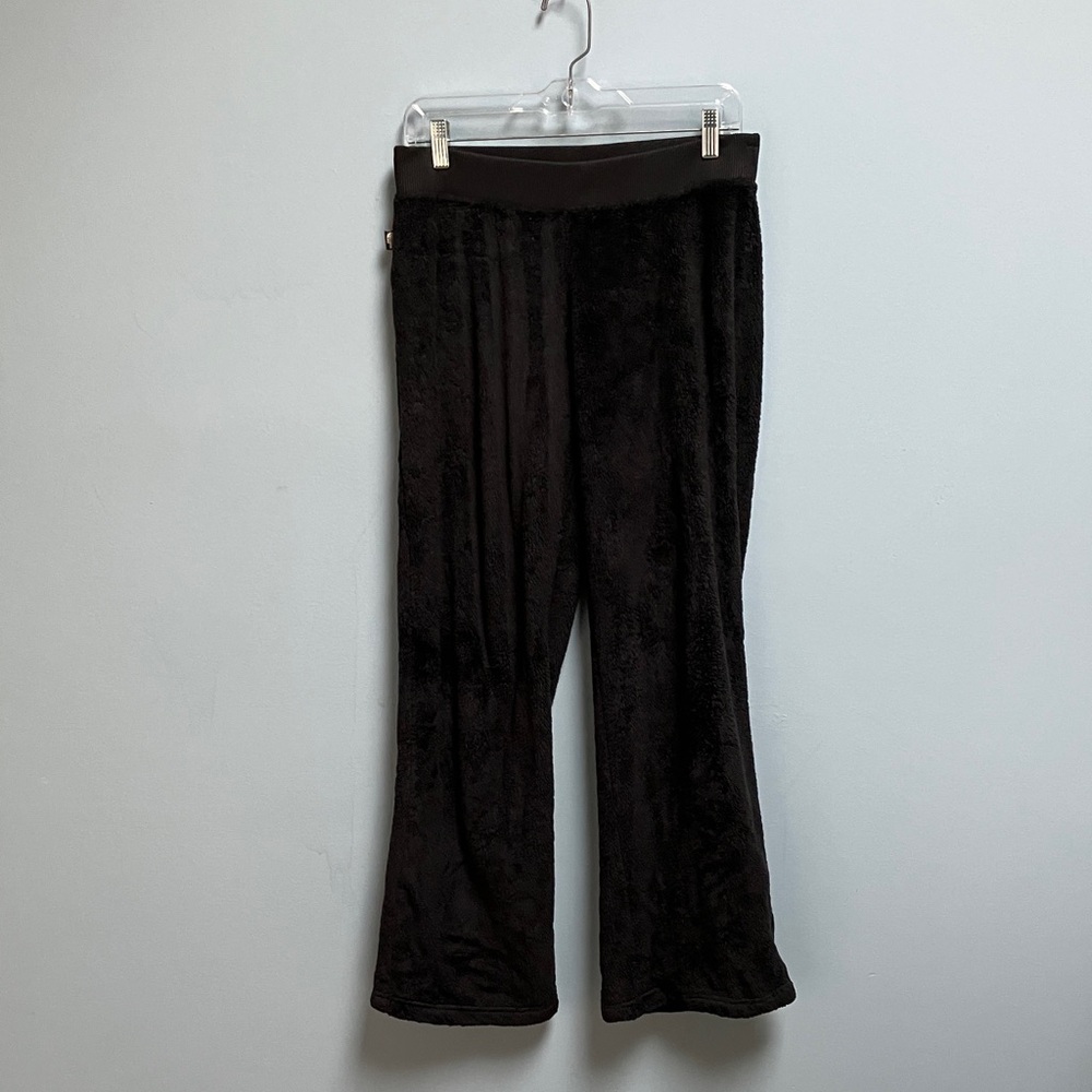 The North Face Fuzzy Sherpa Fleece Wide Leg Pants Women’s S/P Black High Pile